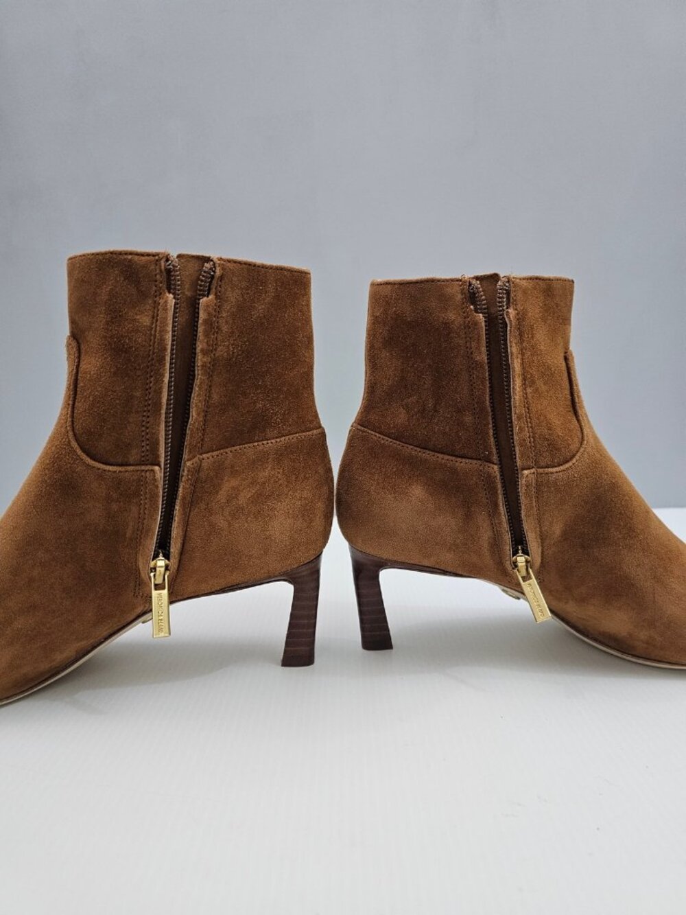 Veronica Beard Kelby Ankle Bootie Womens 7.5 Brown Suede Slim Heel Pointed Toe - Picture 4 of 15